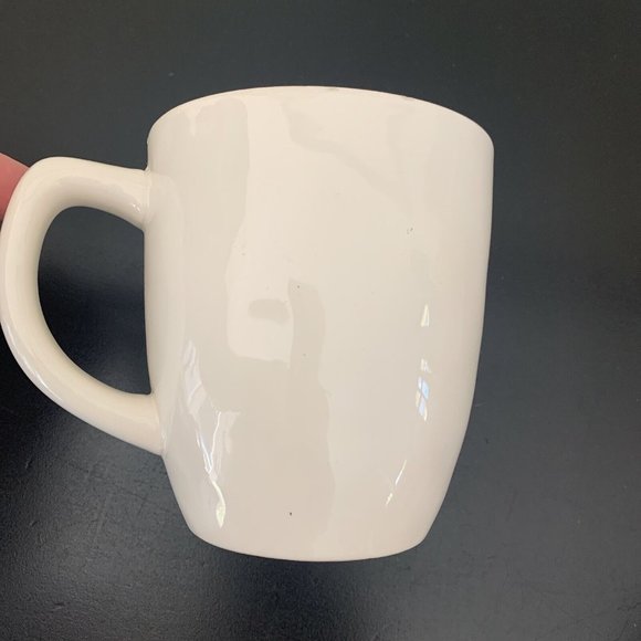 Rae Dunn Typewriter Font PEACE big Coffee Mug Cup Artisan Collection by Magenta - Picture 4 of 6